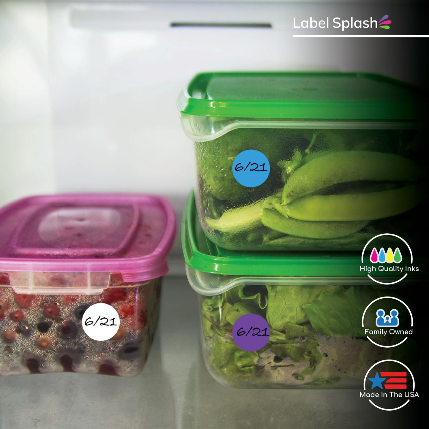 3/4" Color Dot Stickers – 1000 Permanent Round Labels – Color Coding Circle Stickers – Made in USA