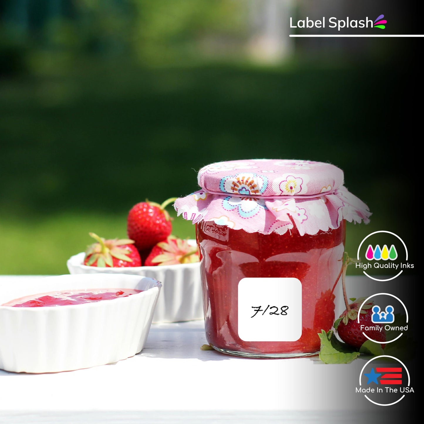 1" Square Color Stickers – 1000 Permanent Round Labels – Color Coding Square Stickers – Made in USA