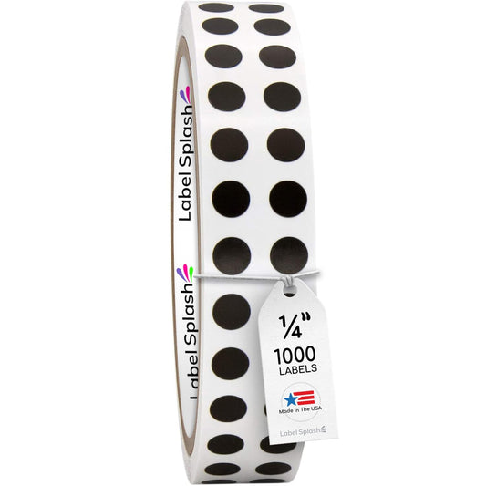 1/4" Color Dot Stickers – 1000 Permanent Round Labels | Micro Color Coding Circle Stickers – Made in USA
