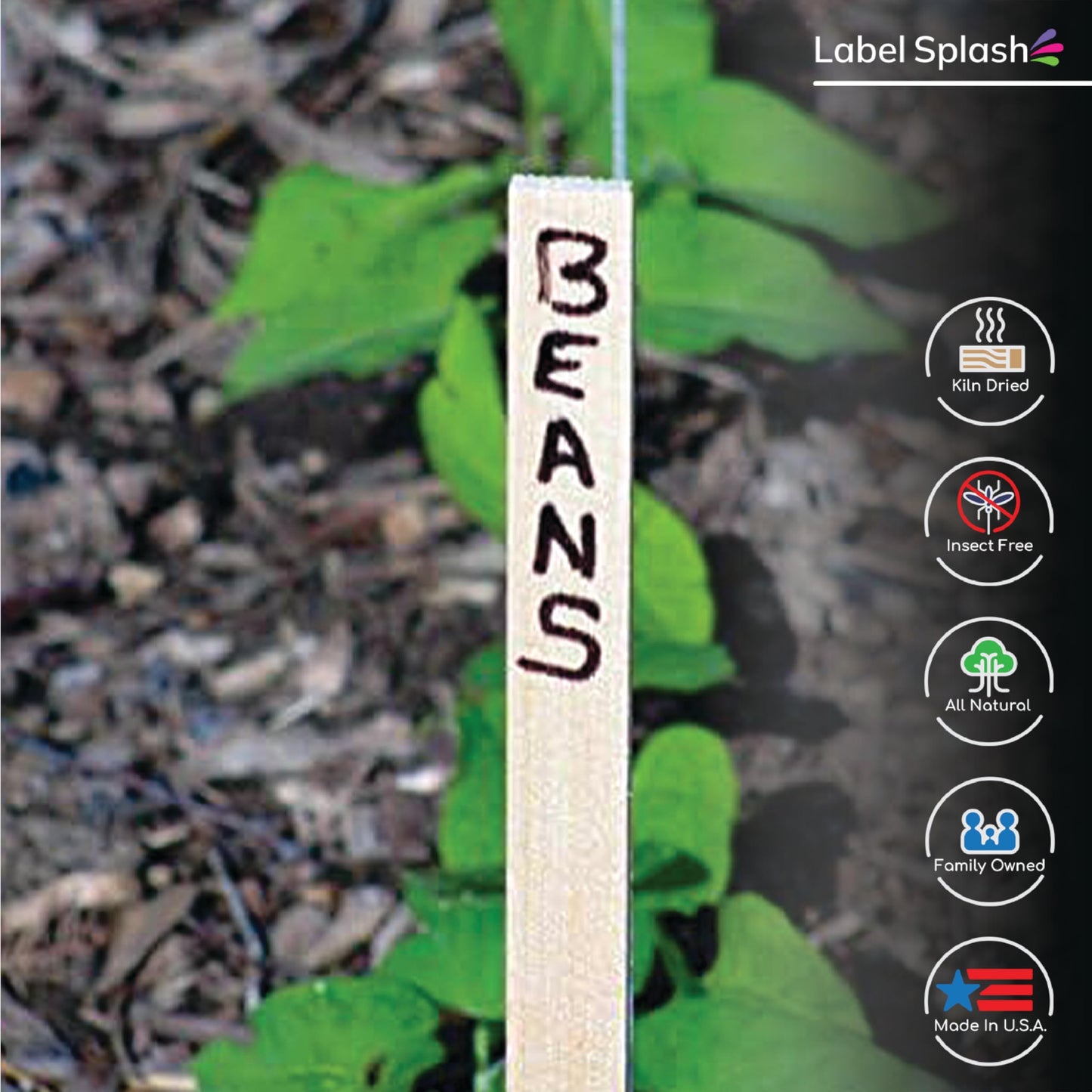 Wooden Stakes for Garden, Marking,Survey & Construction – 12" 17.5" 24" Made in USA