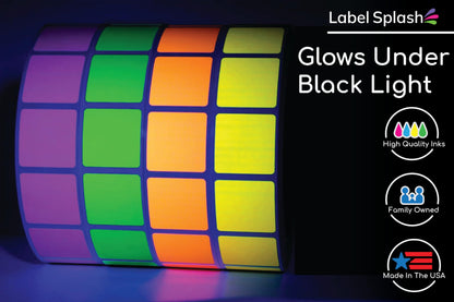 1" Square Color Stickers – 1000 Permanent Square Labels | Color Coding Square Stickers – Made in USA