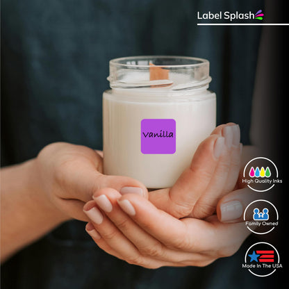 1" Square Color Stickers – 1000 Permanent Square Labels | Color Coding Square Stickers – Made in USA