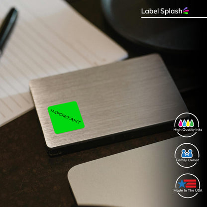 1" Square Color Stickers – 1000 Permanent Square Labels | Color Coding Square Stickers – Made in USA