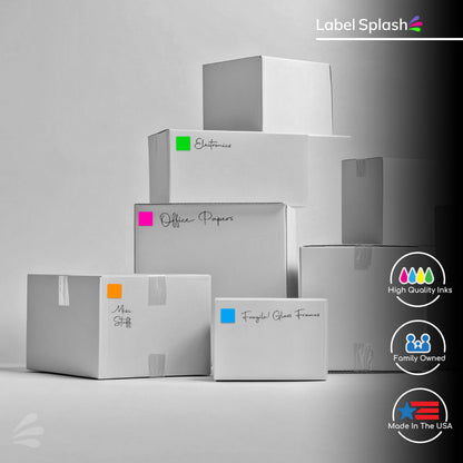 1" Square Color Stickers – 1000 Permanent Square Labels | Color Coding Square Stickers – Made in USA