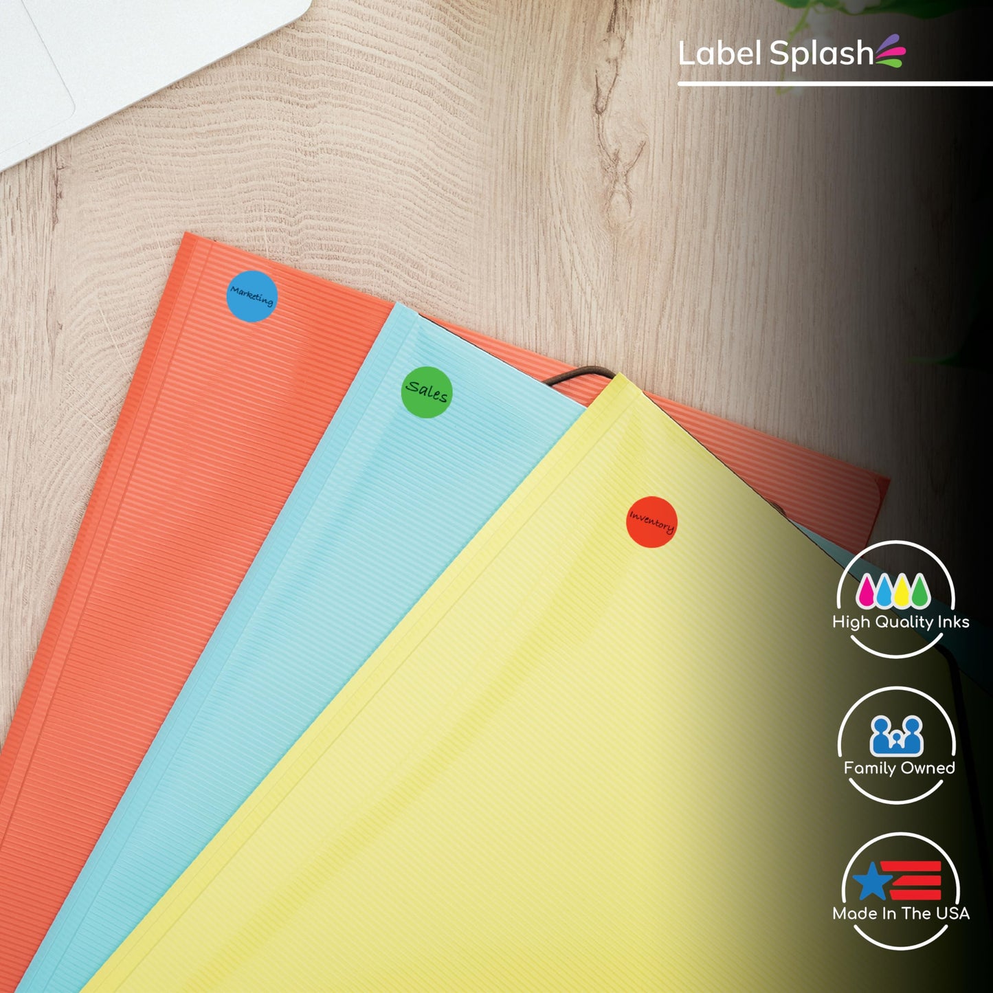 1/2" Color Dot Stickers – 1000 Permanent Round Labels – Color Coding Circle Stickers – Made in USA