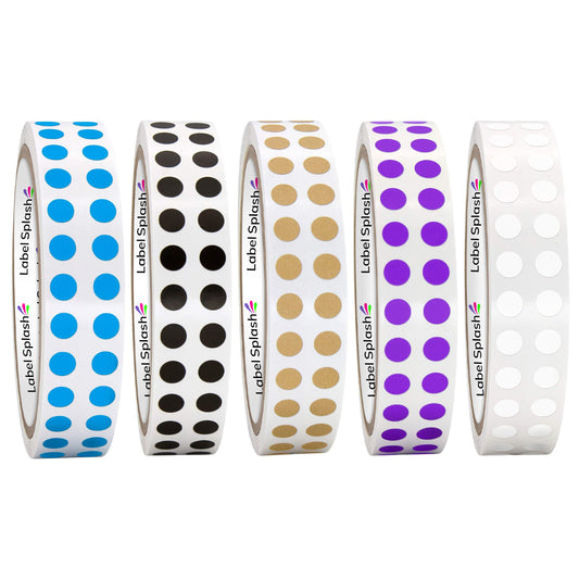 1/4" Color Dot Stickers – 1000 Permanent Round Labels | Micro Color Coding Circle Stickers – Made in USA