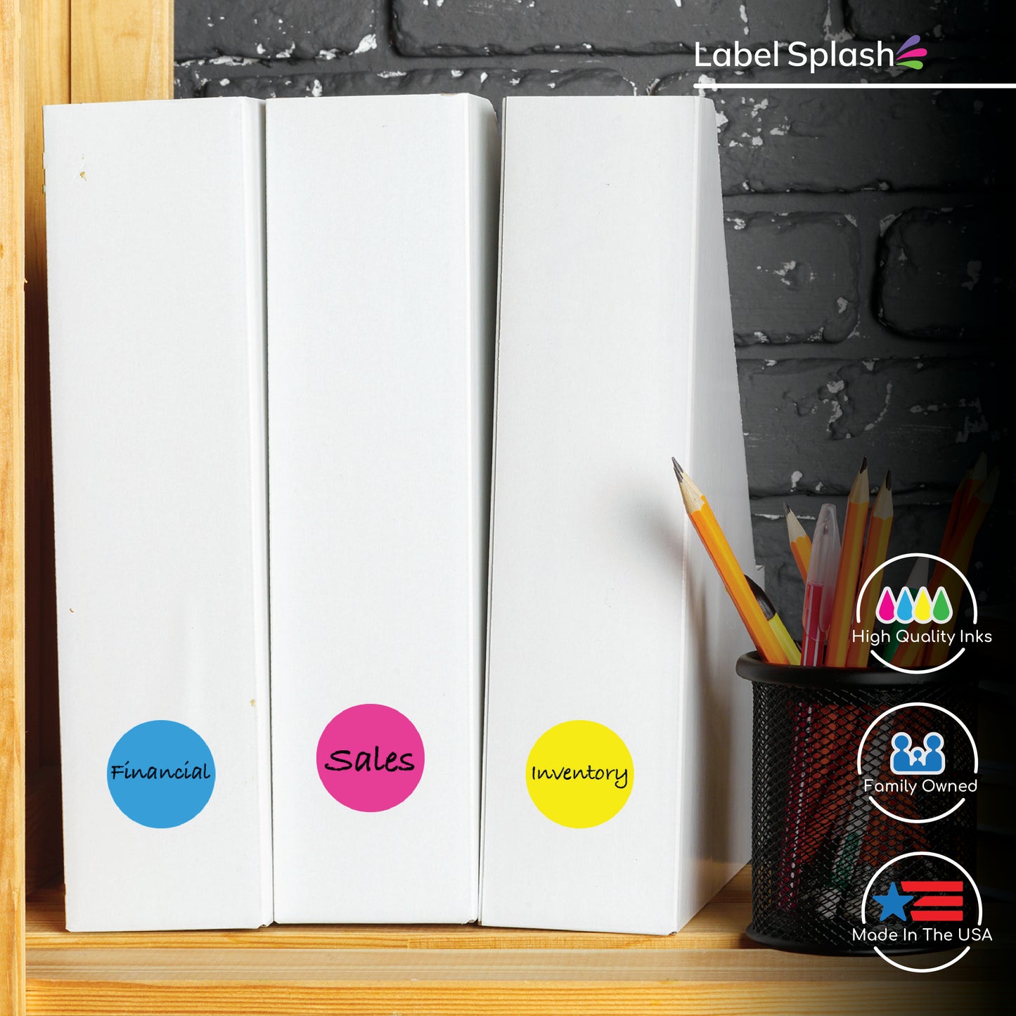 1" Color Dot Stickers – 1000 Permanent Round Labels | Color Coding Circle Stickers – Made in USA