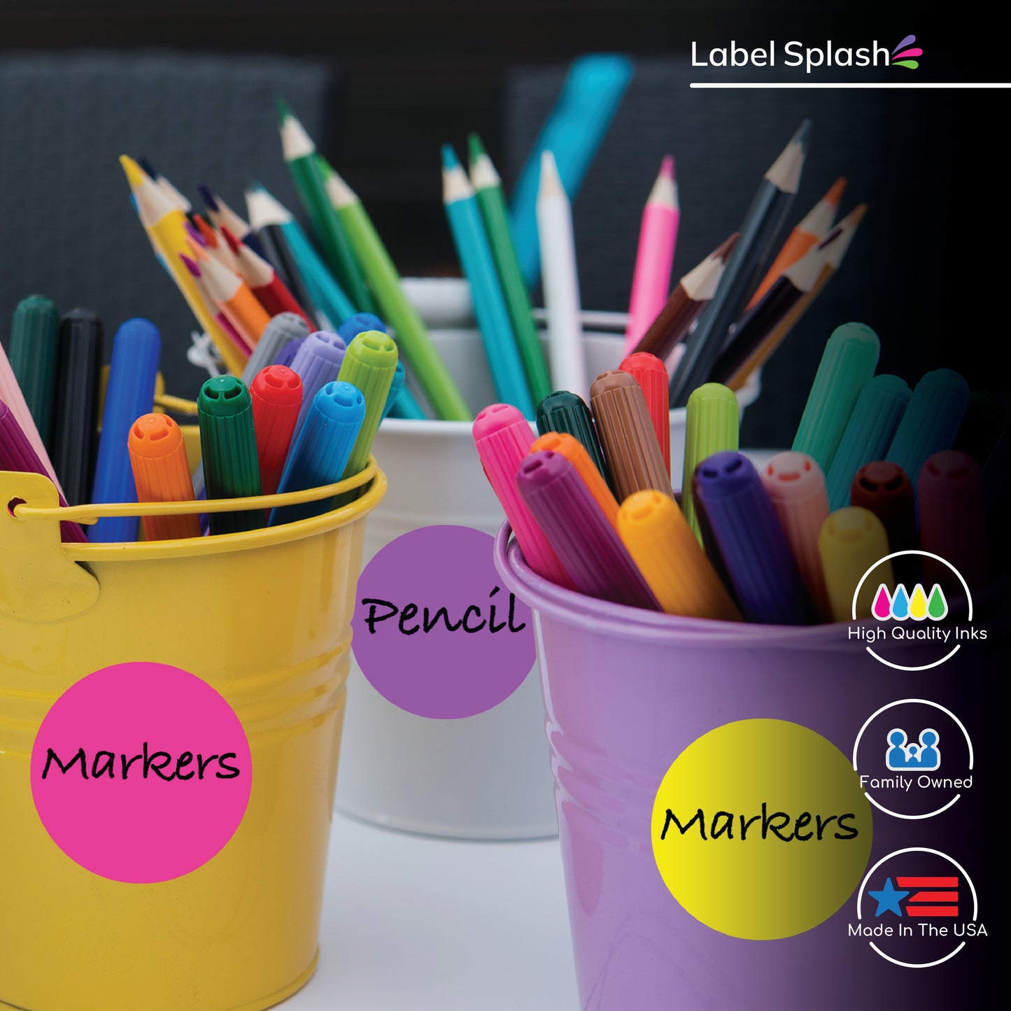 1" Color Dot Stickers – 1000 Permanent Round Labels | Color Coding Circle Stickers – Made in USA
