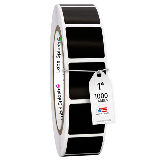 1" Square Color Stickers – 1000 Permanent Round Labels – Color Coding Square Stickers – Made in USA