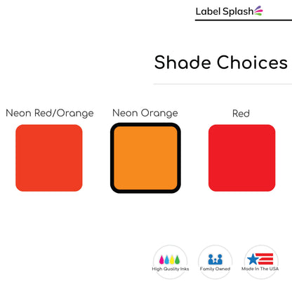 1" Square Color Stickers – 1000 Permanent Square Labels | Color Coding Square Stickers – Made in USA